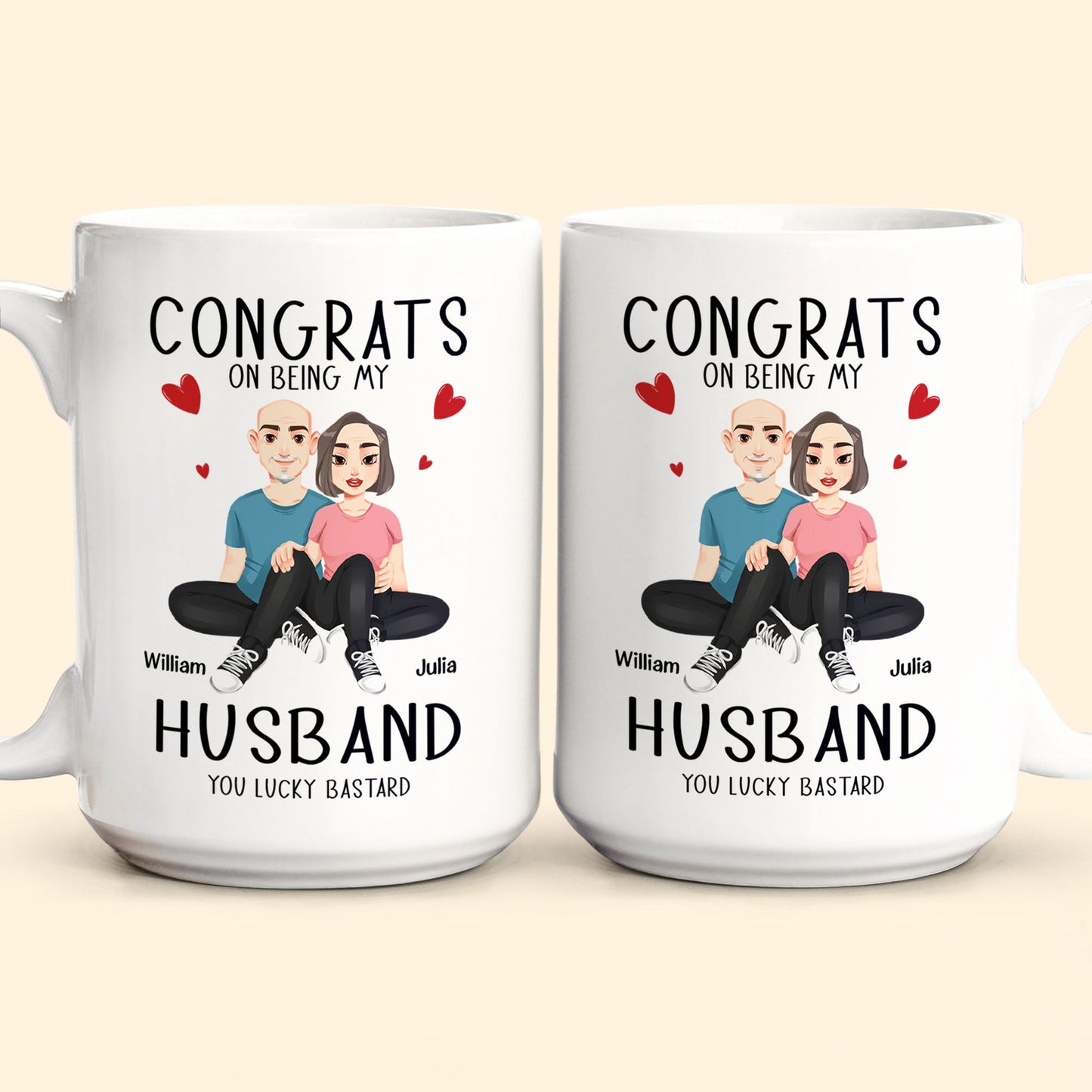 Congrats On Being My Husband New Version - Personalized Mug