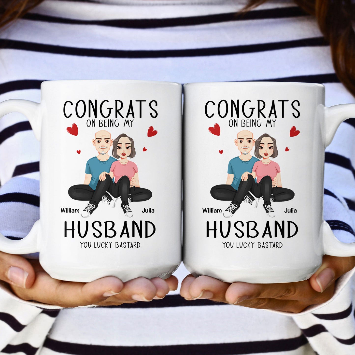 Congrats On Being My Husband New Version - Personalized Mug