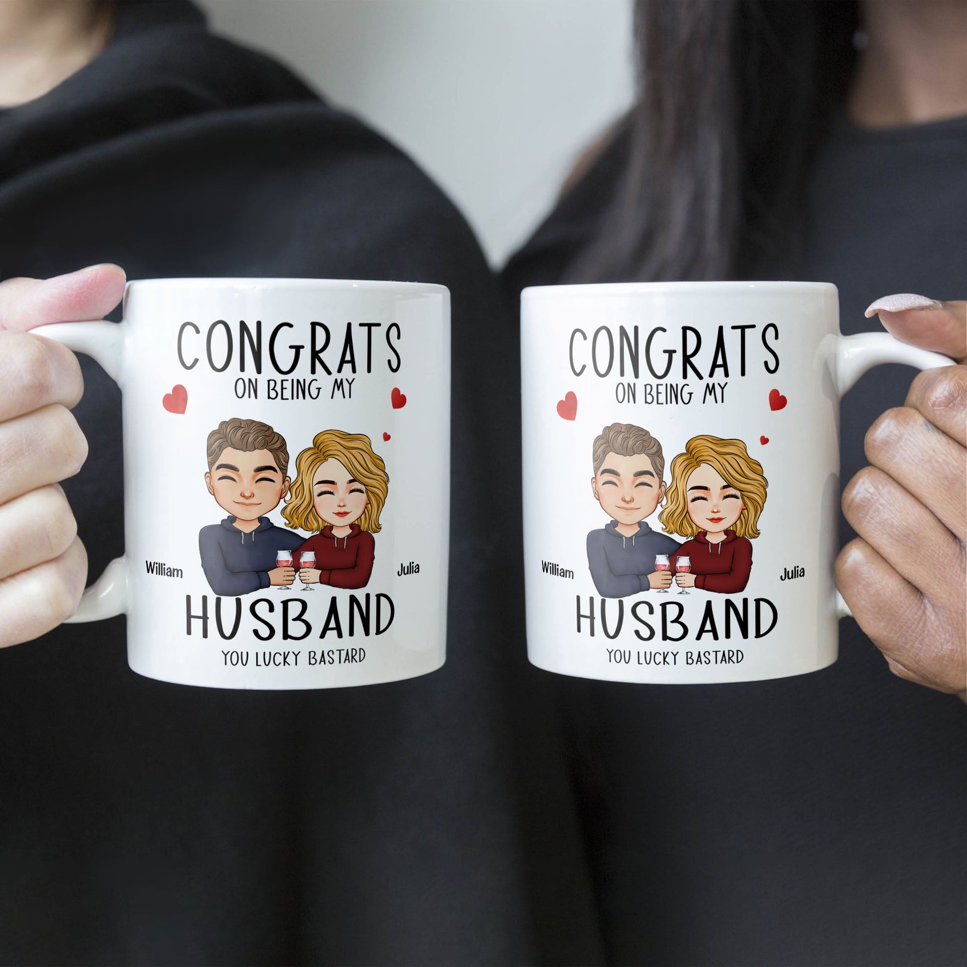 Congrats On Being My Husband Personalized Mug – Macorner