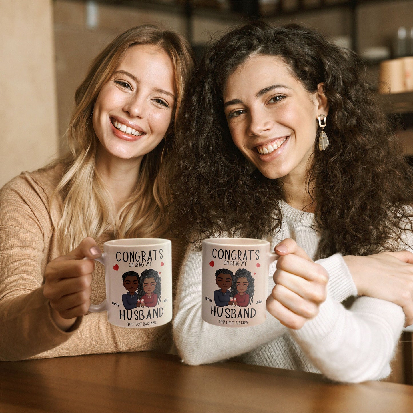 Congrats On Being My Husband - Personalized Mug - Ver 2