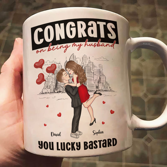 Congrats On Being My Husband - Personalized Mug