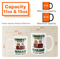 Congrats On Being My Husband- Personalized Mug