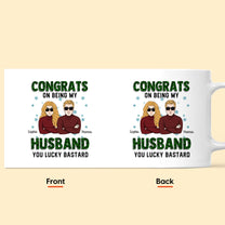 Congrats On Being My Husband- Personalized Mug