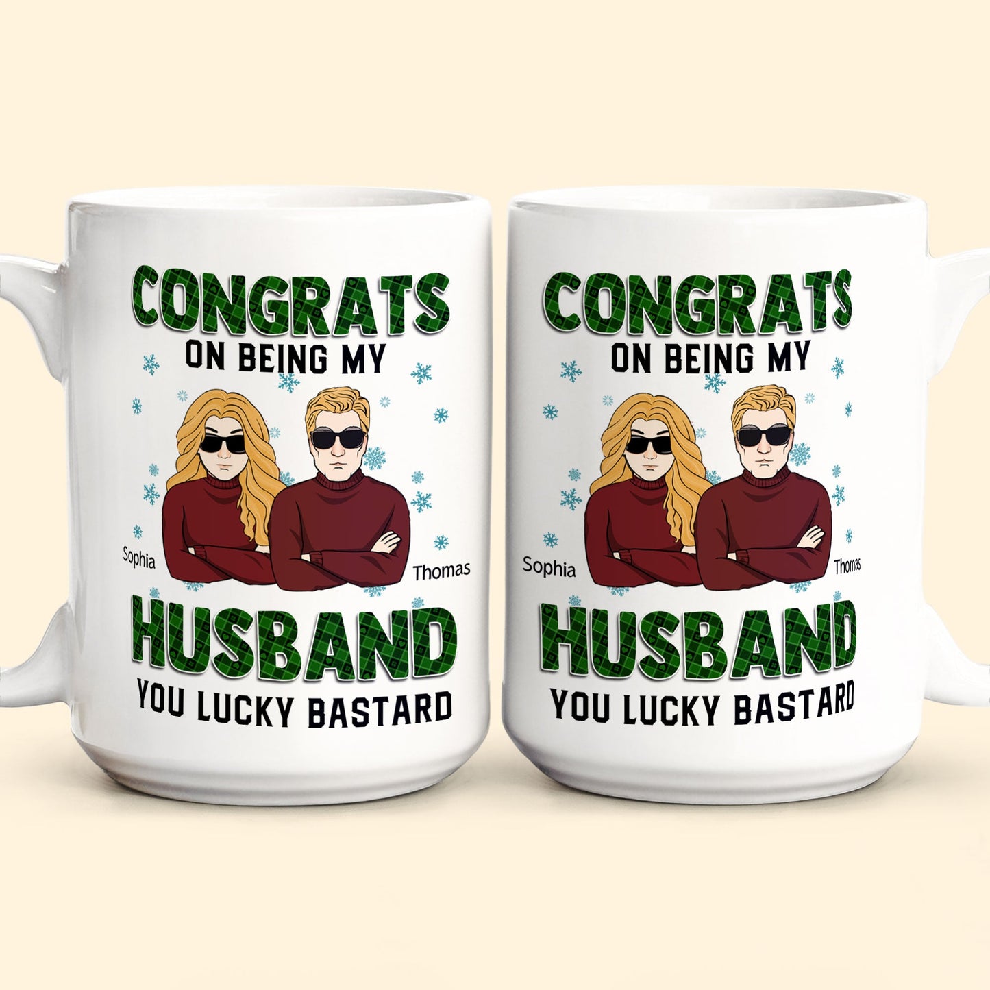 Congrats On Being My Husband- Personalized Mug