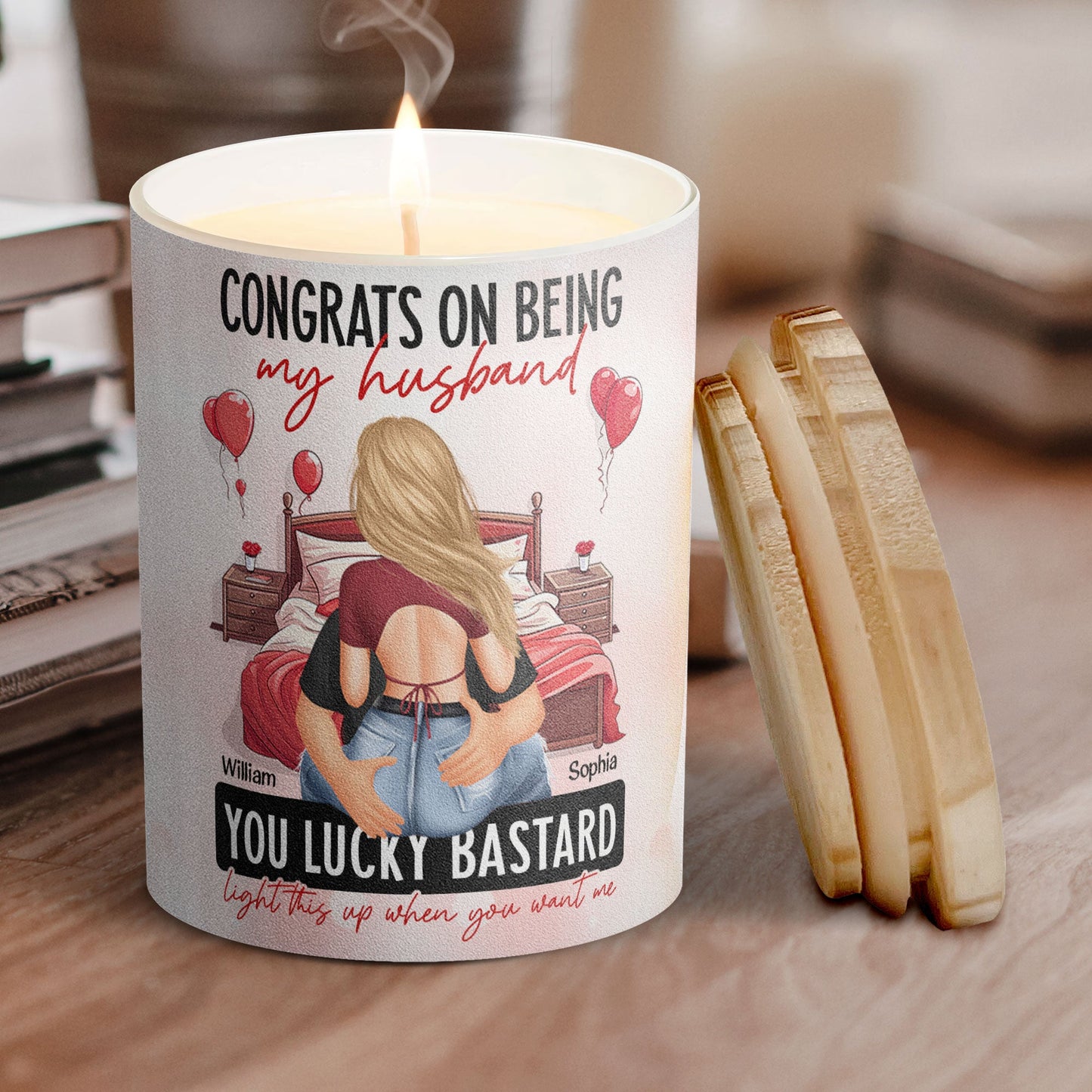 Congrats On Being My Husband - Personalized Candle