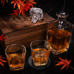 Congrats On Being My Husband - Personalized Whiskey Decanter Set