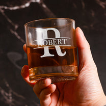Congrats On Being My Husband You Lucky Bastard - Fun Gift For Him - Personalized Whiskey Glass