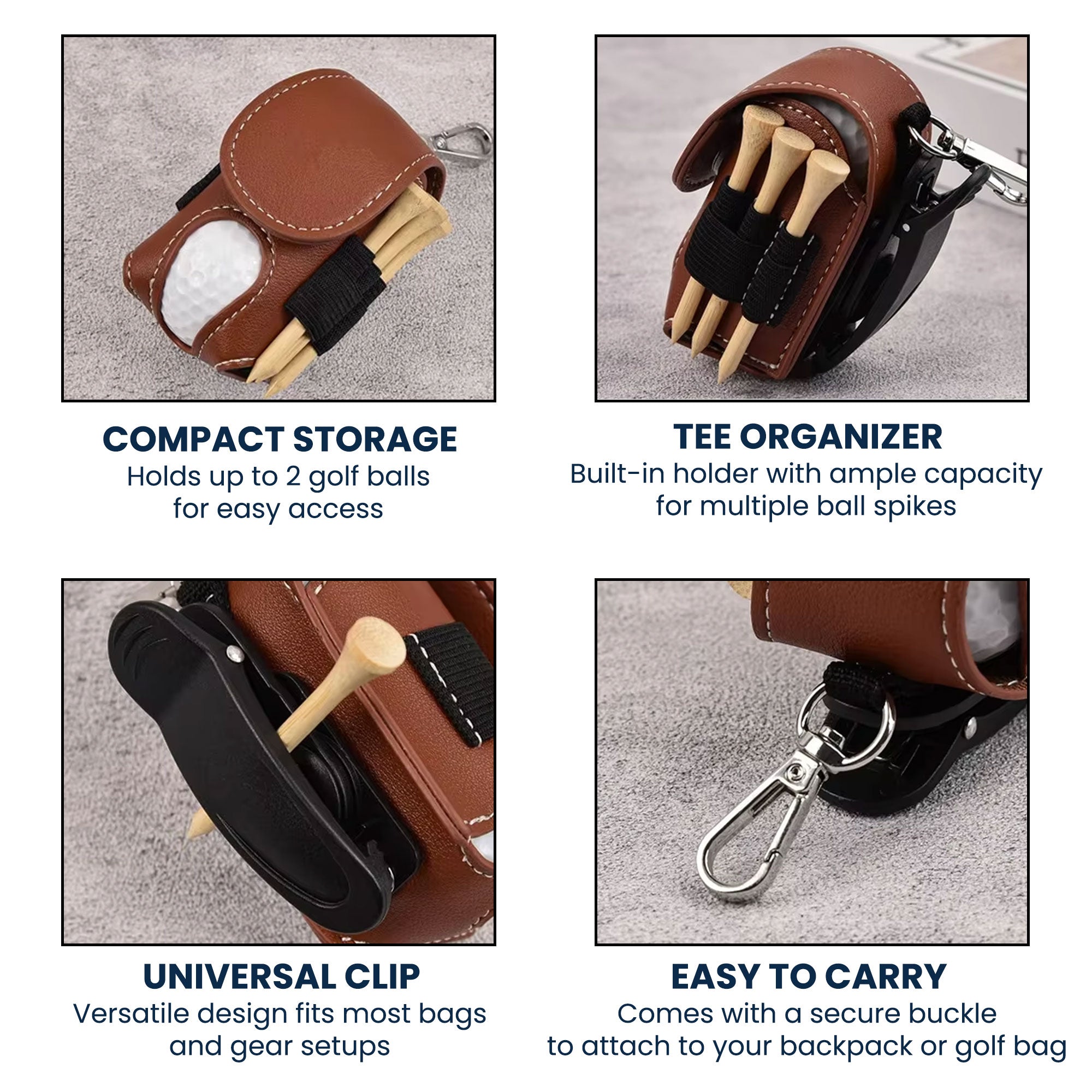 Congrats On Being My Husband You Lucky Bastard - Personalized Golf Ball Holder