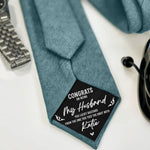 Congrats On Being My Husband You Lucky Bastard - Personalized Tie Patch
