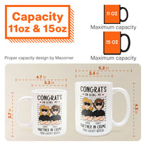 Congrats On Being My Partner In Crime - Personalized Mug