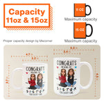 Congrats On Being My Sister - New Version - Personalized Mug