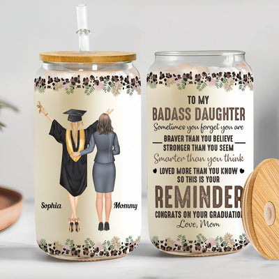 Congrats On Your Graduation - Personalized Clear Glass Cup