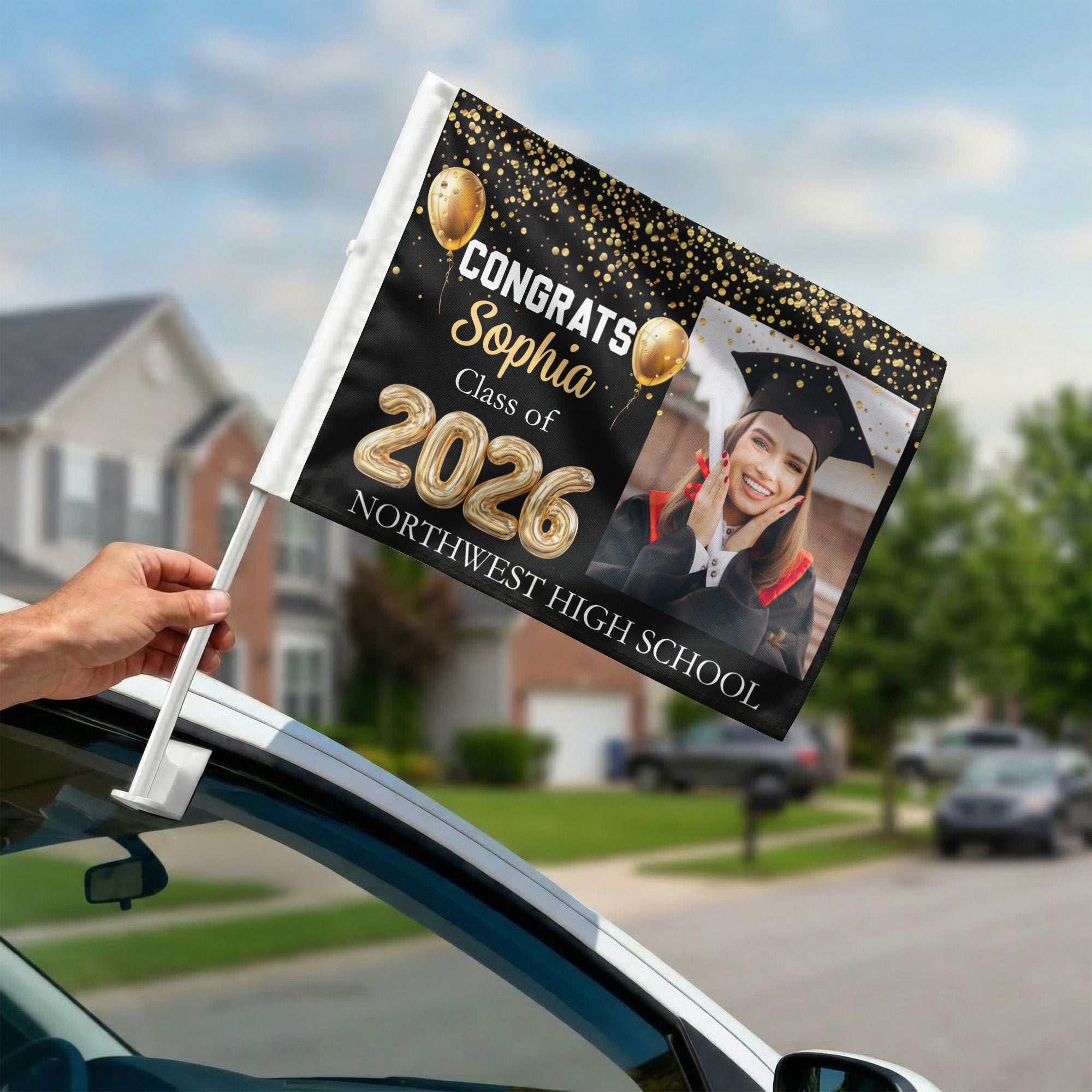 Congrats-Graduation,-Class-Of-2026-Personalized-Car-Flag-3