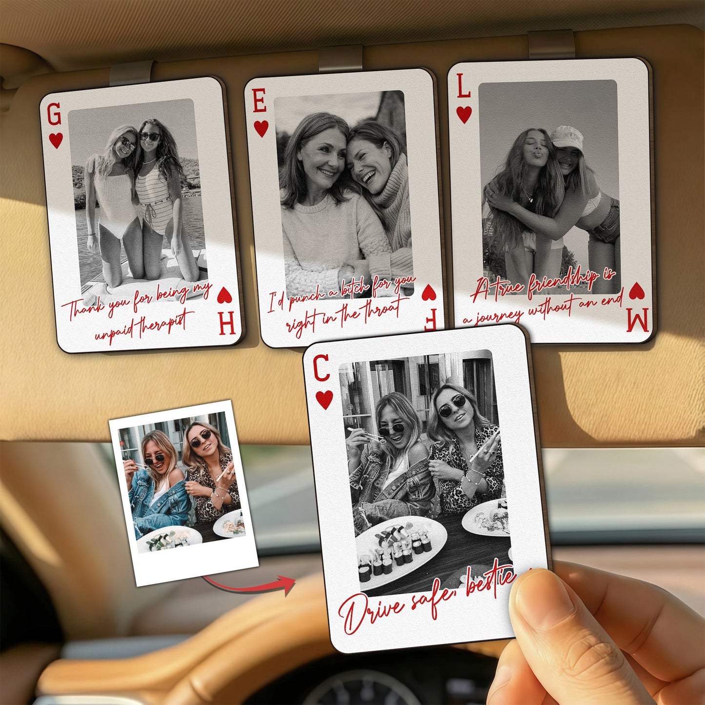 Congrats_On_Being_My_Bestie_You_Lucky_B_Funny_Friendship_Drive_Safe_Personalized_Wooden_Photo_Car_Visor_Clip_1