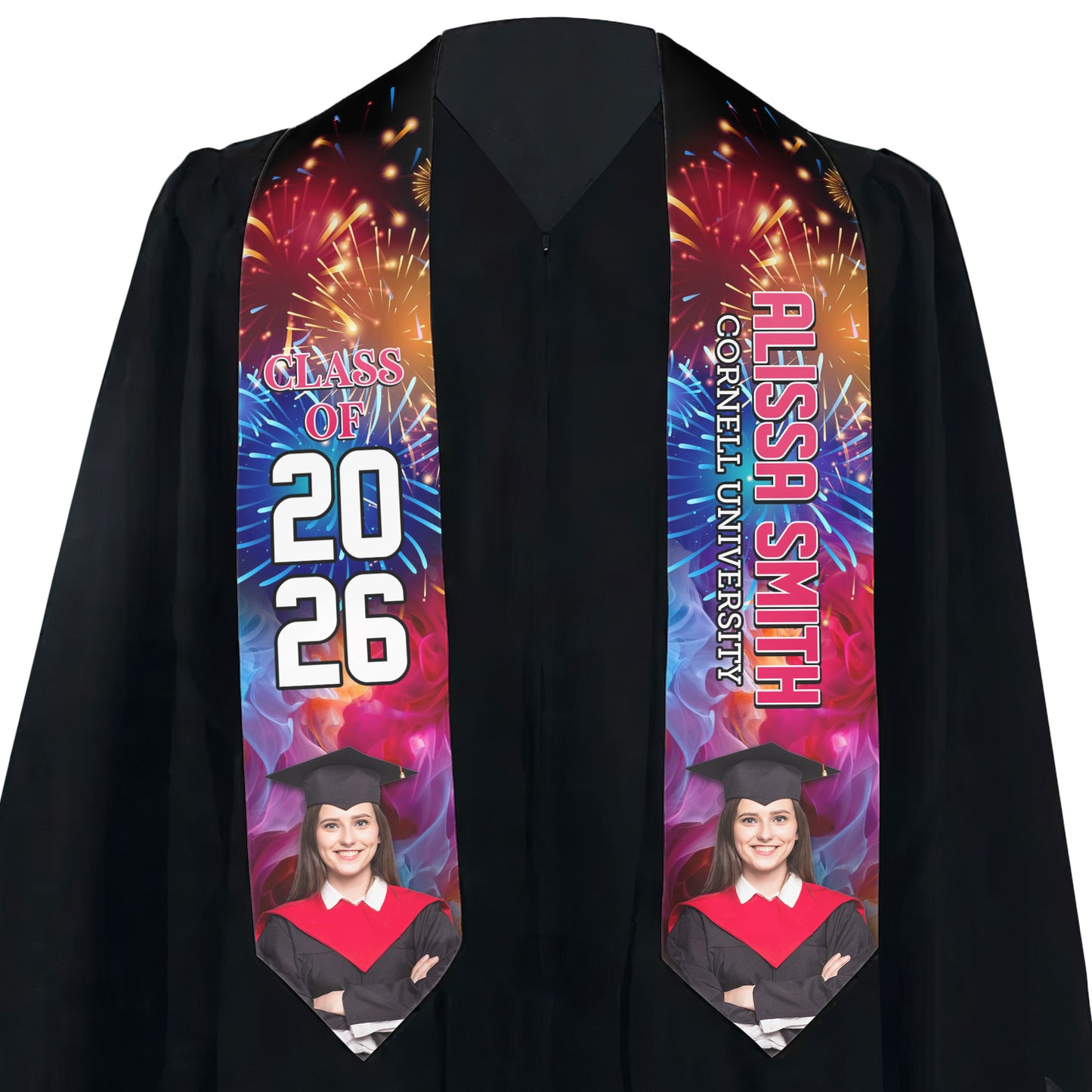 Congratulation Graduation Stole  - Personalized Photo Graduation Stole