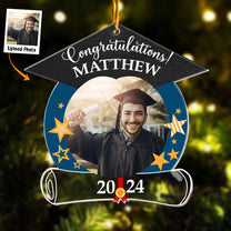 Congratulations Graduation - Personalized Acrylic Photo Ornament