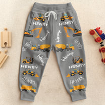 Construction Truck Baby - Personalized Sweatpants