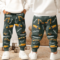 Construction Truck Baby - Personalized Sweatpants