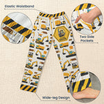 Construction Vehicles Truck, Unicorn Letter - Personalized Sweatpants