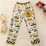 Construction Vehicles Truck, Unicorn Letter - Personalized Sweatpants