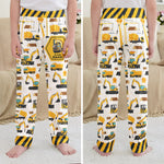 Construction Vehicles Truck, Unicorn Letter - Personalized Sweatpants