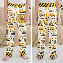 Construction Vehicles Truck, Unicorn Letter - Personalized Sweatpants
