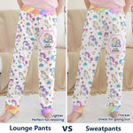 Construction Vehicles Truck, Unicorn Letter - Personalized Sweatpants