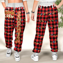 Cookie Crew Custom Gingerbread Letter With Name For Family, Kids - Personalized Sweatpants