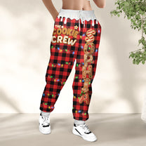 Cookie Crew Custom Gingerbread Letter With Name For Family, Kids - Personalized Sweatpants