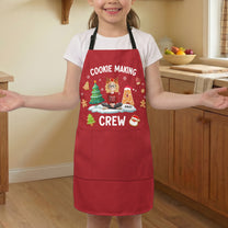 Cookie Making Crew Matching Aprons For Family, Kids, Grandma - Personalized Apron