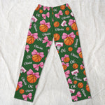 Coquette Bow Basketball Custom Name, Number Gift For Basketball Player, Basketball Team - Personalized Lounge Pants
