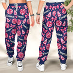 Coquette Bow Cheerleader Custom Name Gift For Cheerleader Girl - Personalized Lounge Pants