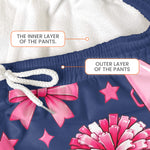 Coquette Bow Cheerleader Custom Name Gift For Cheerleader Girl - Personalized Lounge Pants