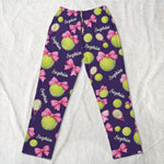 Coquette Bow Tennis Custom Name Gift For Tennis Player, Tennis Team - Personalized Lounge Pants