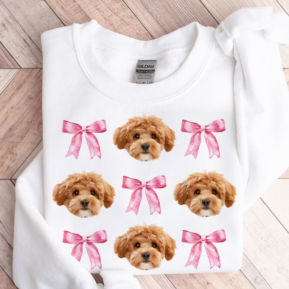 Coquette Pink Bow Trendy Dog Mom - Personalized Shirt