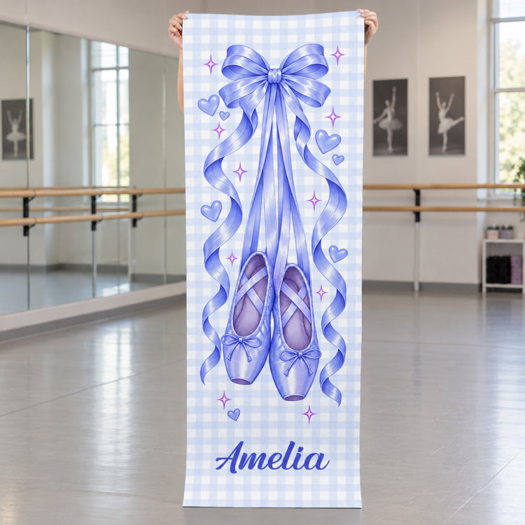 Coquette-Bow-Ballet-Custom-Name-Gift-For-Ballet-Lover-,Ballerina,-Ballet-Girl-Personalized-Dance-Practice-Mat-1
