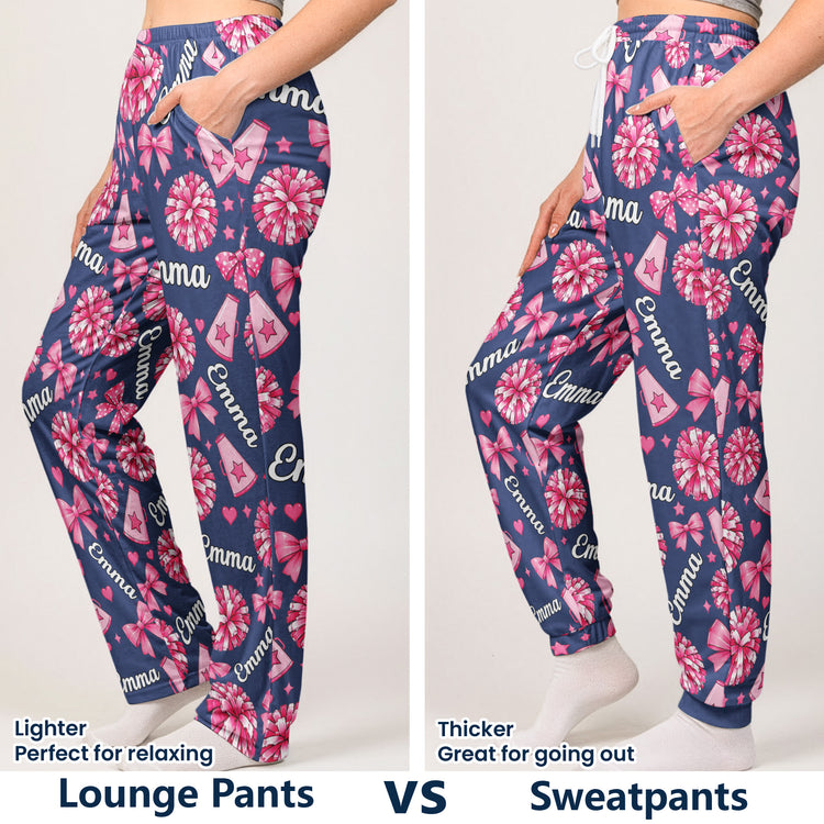 Coquette-Bow-Cheerleader-Custom-Name-Gift-For-Cheerleader-Girl-Personalized-Lounge-Pants-3