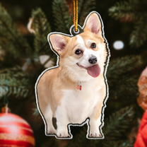 Corgi Christmas Decorations - Corgi Ornament - Personalized Acrylic Photo Ornament