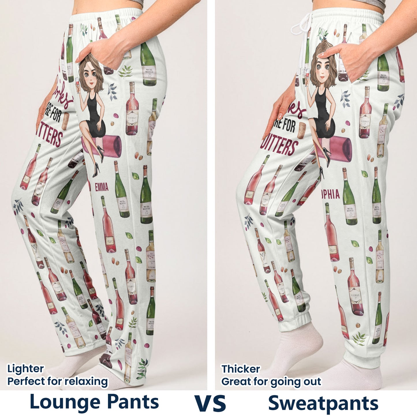 Corks Are For Quitters - Personalized Sweatpants