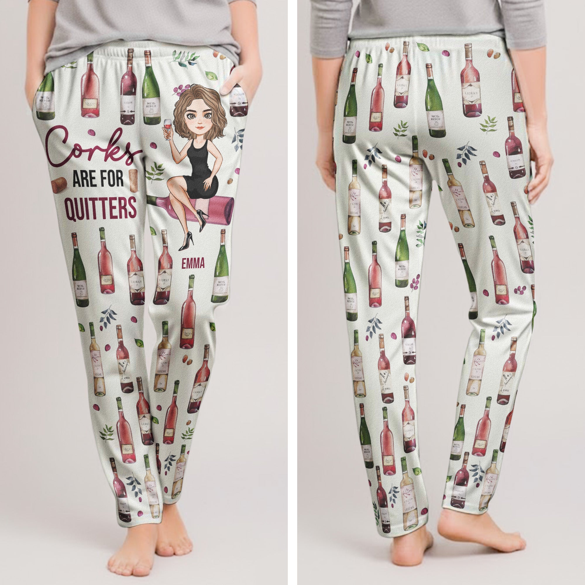 Corks Are For Quitters - Personalized Sweatpants