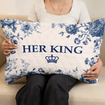 Couple Anniversary Gift Bedding Decor Chinoiserie Toile De Jouy Style - Custom Quilt Set