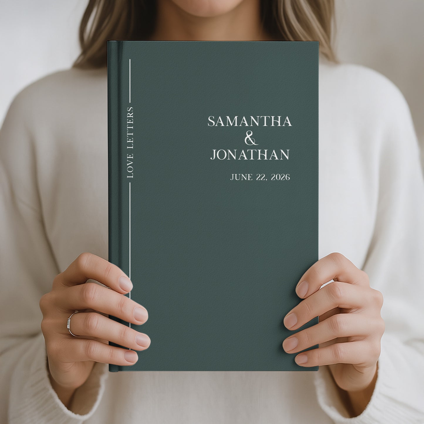 Couple Anniversary Journal Gift For Her Gift For Him - Personalized Hardcover Journal