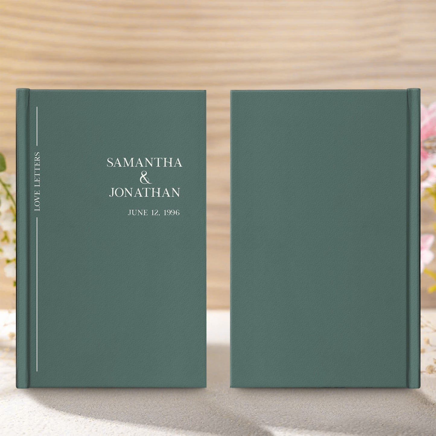 Couple Anniversary Journal Gift For Her Gift For Him - Personalized Hardcover Journal