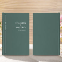 Couple Anniversary Journal Gift For Her Gift For Him - Personalized Hardcover Journal