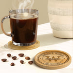 Couple Anniversary - Personalized Wooden Coaster