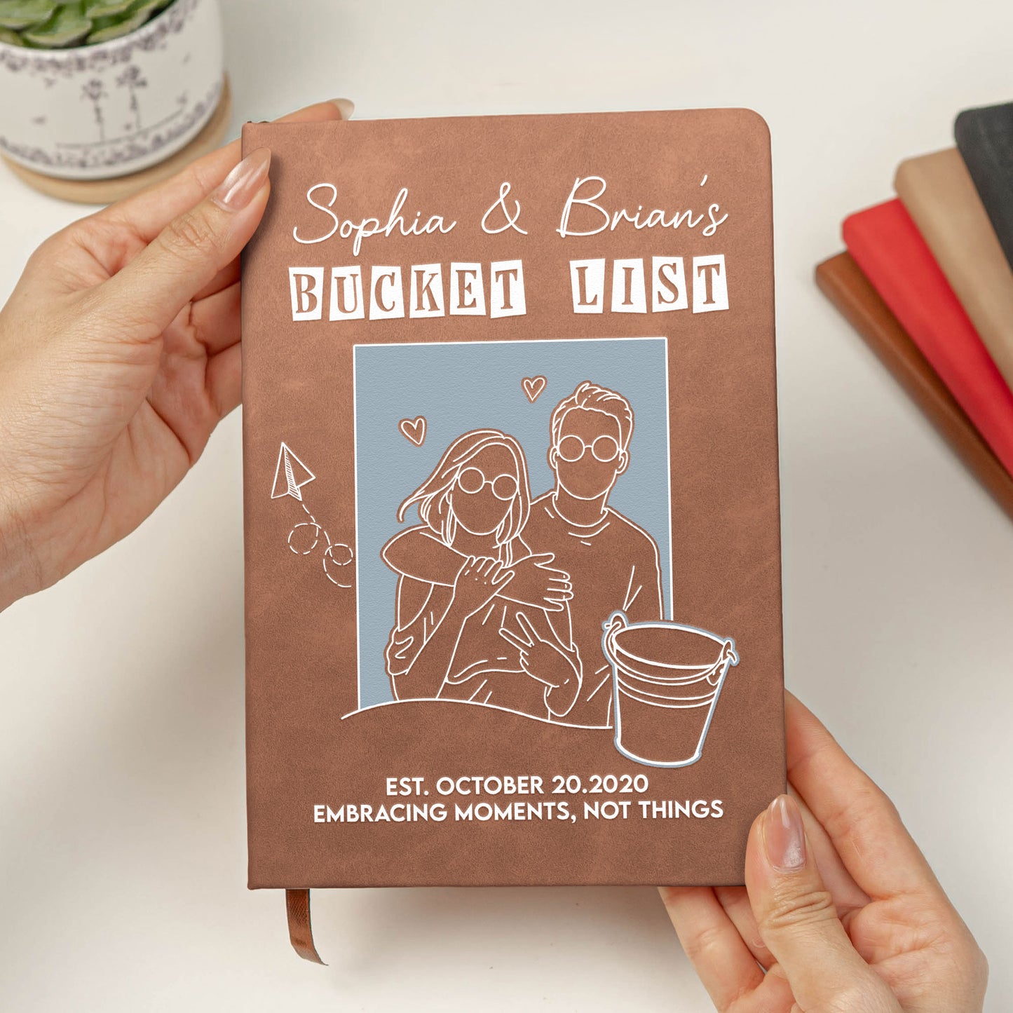 Couple Bucket List - Personalized Leather Journal