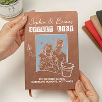 Couple Bucket List - Personalized Leather Journal