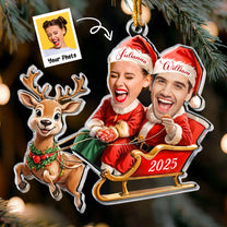 Couple Funny Custom Ornament - Personalized Acrylic Photo Ornament