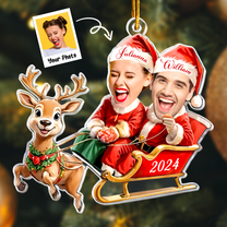 Couple Funny Custom Ornament - Personalized Acrylic Photo Ornament