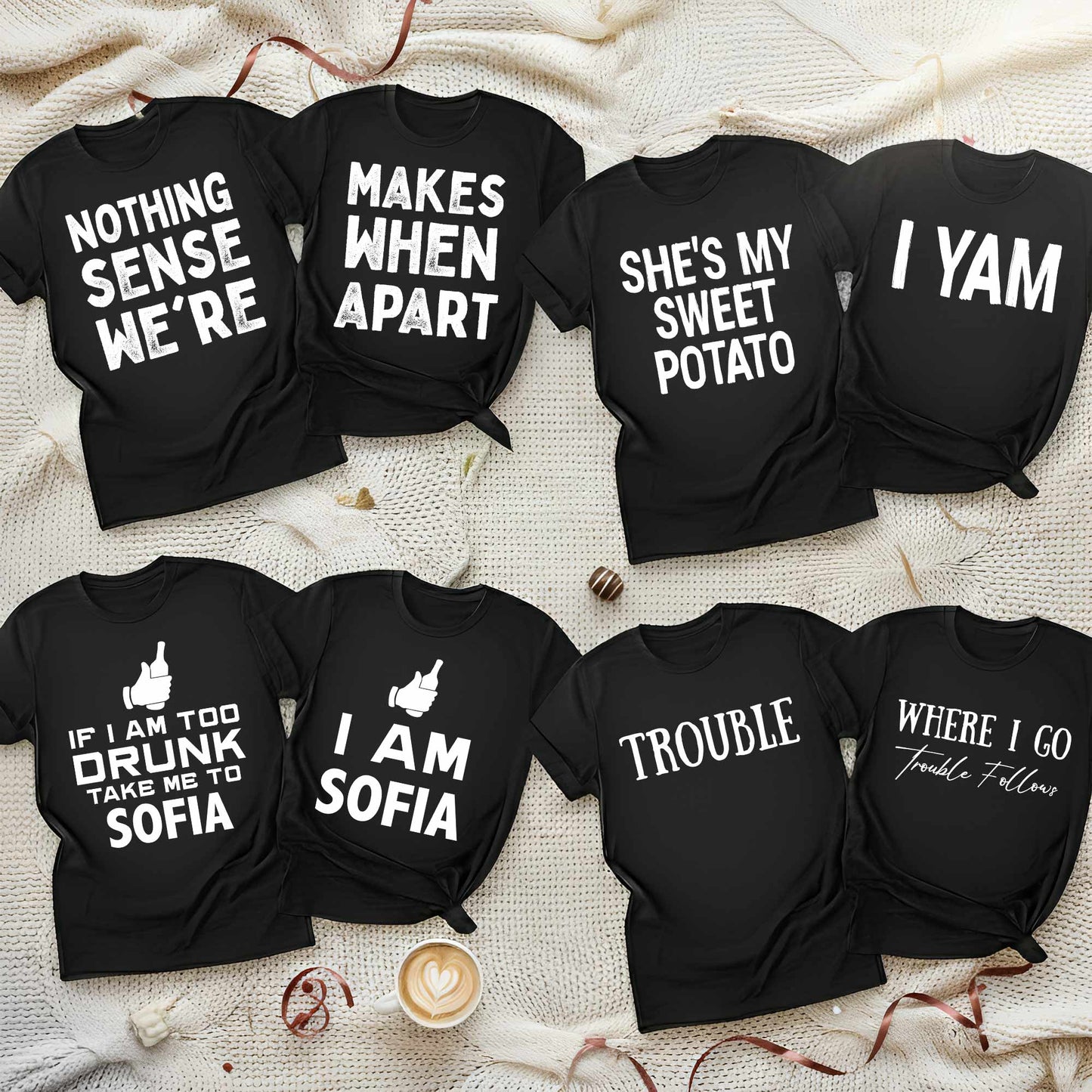 Couple Funny Matching - Personalized Couple Matching Shirts